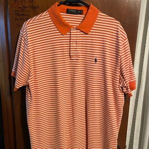 Ralph Lauren classic fit orange and white striped XL